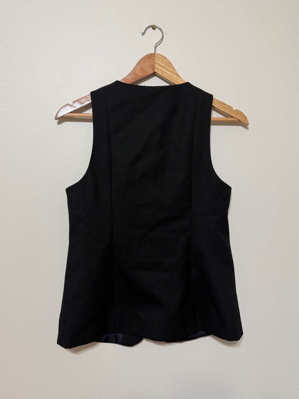 Sezane Black Button Vest Size 34 or XS Wool Blend NEW NWOT - Picture 6 of 9
